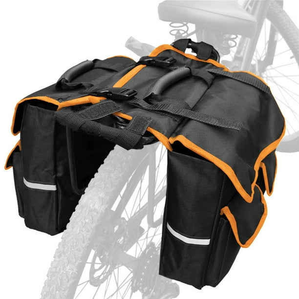 Bicycle Back Pannier Bags Bike Rear Seat Bag Bike Rear Saddle Bag with ...