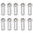 thumbnail image 1 of 10 Unids Metal M3 ArticulacióN de RóTula Barra Acoplamiento para 1/10 RC Car Crawler SCX10 D90 D110 CC01, Plata, 1 of 7