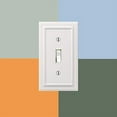 thumbnail image 6 of Amerelle Continental Single Coaxial Cast Metal Wallplate in White, 6 of 7