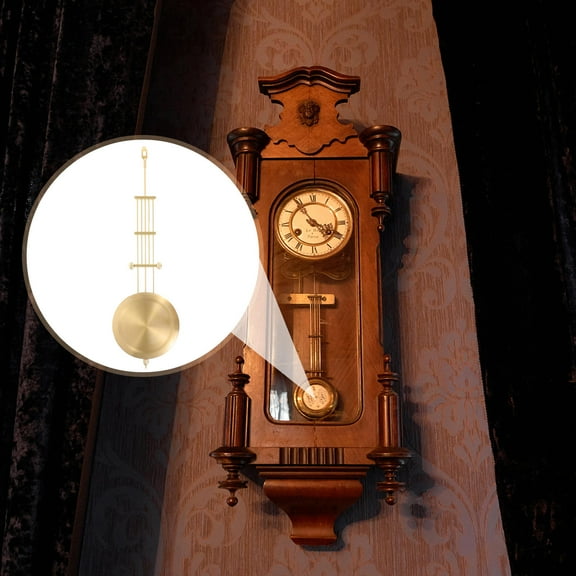 STOBOK Clock Pendulum Parts Metal Replacement for Wall Clock Golden