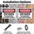 thumbnail image 3 of (2 Pack) Oxygen OSHA Danger Sign 18 Inch X 12 Inch Plastic Sign, Weather Resistant, UV Protected for Workplace, Business, and Construction Site, Made in the USA, 3 of 8