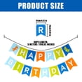 thumbnail image 4 of Unatoiry 1pcs Set 16.4ft Macaron Paper Card Birthday Banner For Birthday Party Birthday Decorations Happy Birthday Banner, 4 of 6
