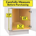 thumbnail image 3 of LYNK PROFESSIONAL 11"W x 21"D Pull Out Cabinet Organizer (2 Tier) Slide Out Pantry Shelf - Chrome, 3 of 6
