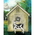 thumbnail image 2 of Medley, Elizabeth 20x24 White Modern Wood Framed Museum Art Print Titled - Goat Shed II, 2 of 4