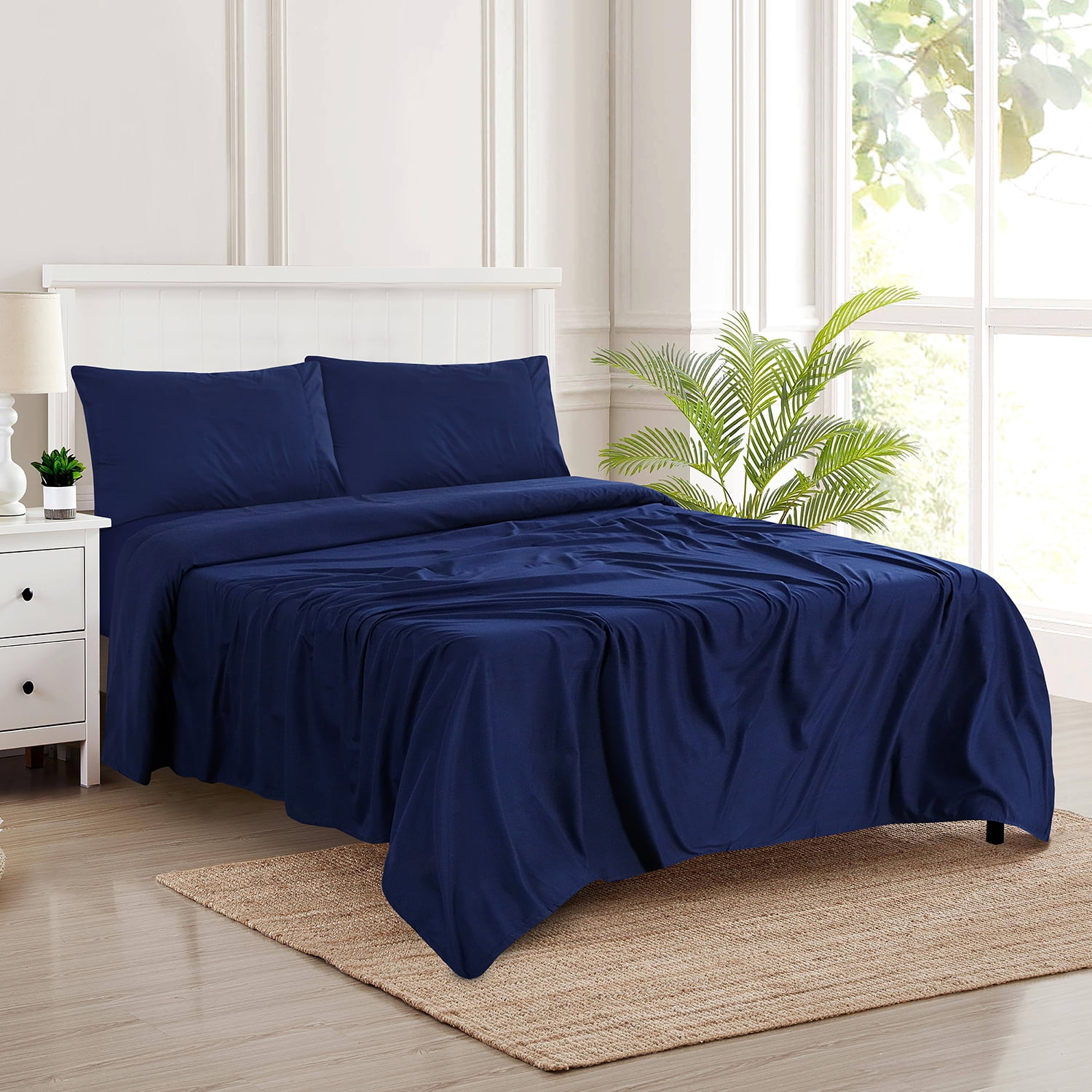 Karin Maki Twin Size Brushed Microfiber Sheet Set Egyptian Bedding