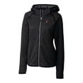 thumbnail image 2 of Women's Cutter & Buck Heather Charcoal Florida Gators Mainsail Sweater-Knit Full-Zip Hoodie, 2 of 3