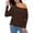Z02 Coffee, variant on Oversized Long Sleeve Shirts For Women Loose Solid Color Crew Neck T Shirt Soft Comfortable Fall Basic Work Tee Vacation Clothes Hot Pink L