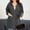 Dark Grey, variant on VISALY Women's Fall Full Zip Up Long Sleeve Hooded Sweatshirt Oversized Fleece Casual 2025 Jacket Coat with Pocket Outwear Tunic Sweatshirt Beige L
