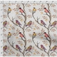 thumbnail image 4 of Soimoi Bird & Flowers PrintCotton Poplin Sewing Fabric Sold by The Yard 42 Inch WideSewing Craft Quilting/ Quilt Making Fabric -Brown, 4 of 5