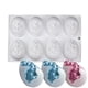thumbnail image 1 of Yuarrent Molde de silicona para pasteles de 8 cavidades, molde con forma de huevo, molde para hornear antiadherente para DIY, Mousse de gelatina para Herramientas y accesorios para hornear Yuarrent HA037692-00, 1 of 6