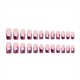 thumbnail image 2 of Uñas postizas a presión, regalo para mujer, 24 piezas, diseño de pipa de agua brillante, para San Valentín, vino francés, rojo, amor, parche para uñas., 2 of 5