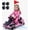 Pink, variant on 24V Electric Wiggle Car, NEORIVER 360° Rotating Ride on Drift Car – 180W Brushless Motor, High/Low Speed 3-8 mph, Lights, Music, Bluetooth, USB, Replacement Wheels, Go Cart Toy for Kids