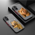 thumbnail image 2 of Funda mate para OPPO Realme 10 9 9I 8 8I 7 7I 6 5 3 FIND X3 X4 PRO 4G 5G Funda Coque Shell Cover travieso t-oso de peluche pareja, 2 of 5