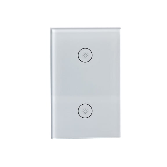 Interruptor Inteligente Hai  WF02 Smart Home, 2 Apagadores