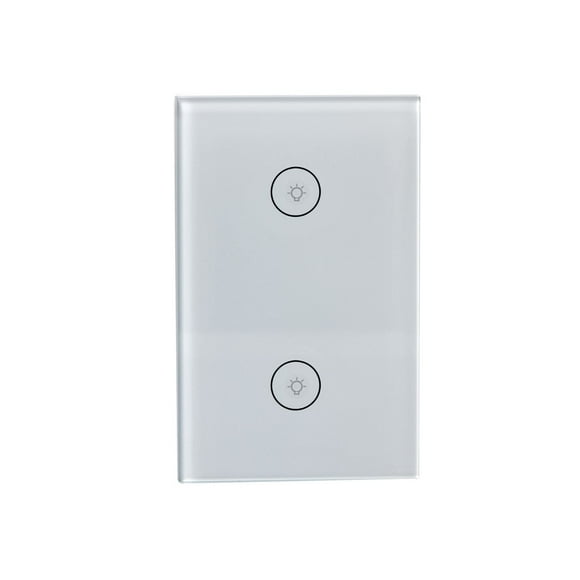 Interruptor Inteligente Hai WF02 Smart Home, 2 Apagadores