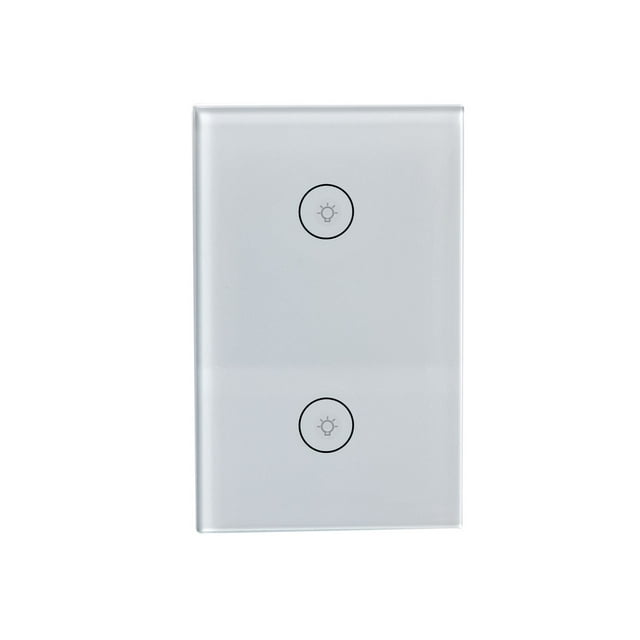 Interruptor Inteligente Hai WF02 Smart Home, 2 Apagadores