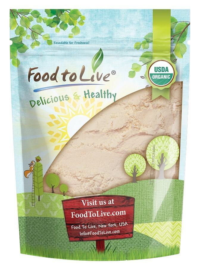 Organic Coconut Flour, 4 Pounds - Non-GMO, Kosher, Raw, Vegan, Unsweetened, Unrefined, Unsulfured Fine Powder, Bulk, Great for Baking - by Food to Live