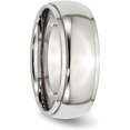 thumbnail image 5 of Chisel Stainless Steel Polished 8.2mm Ridged Edge Band - Ring Size 11.0-7.4gm, 5 of 8