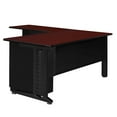 thumbnail image 3 of Regency Fusion 72 x 72 in. L Shaped Desk with Double Pedestal Drawer Unit- Mahogany, 3 of 7