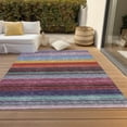 thumbnail image 6 of Addison Rugs Chantille Indoor/Outdoor Transitional Geometric, Abstract Lavender Washable Rectangle Rug, 9' x 12', 6 of 6