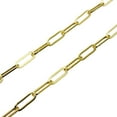 thumbnail image 1 of Gold Paperclip Chain Necklace, Dainty 10K Yellow Gold Link Chain, 1 of 6