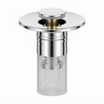thumbnail image 6 of 2Pcs Sink Filter And Hair Catcher Universal Pop Up Drain Stopper Stainless Steel, 6 of 6