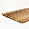 thumbnail image 4 of 14"x20" Acacia Wood Carving Board with Juice Groove Natural - Reversible Wooden Cutting Board, Charcuterie, 4 of 4