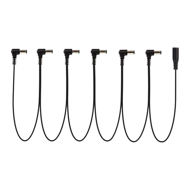 Cable de alimentación de cadena de margarita Cables de pedal de efecto de guitarra eléctrica Accesorios de guitarra eléctrica profesional Cable de 6 vías Sunnimix Cable de conexión en cadena