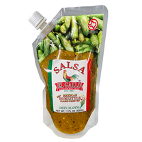 Salsa El Gallo Green Homestyle Salsa, 11 fl  oz, Roasted Jalapeno, Shelf-Stable