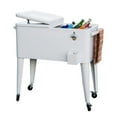 thumbnail image 2 of Permasteel Outdoor 80 Qt Patio Cooler – White, Rolling Cooler - 110 Cans, 2 of 4