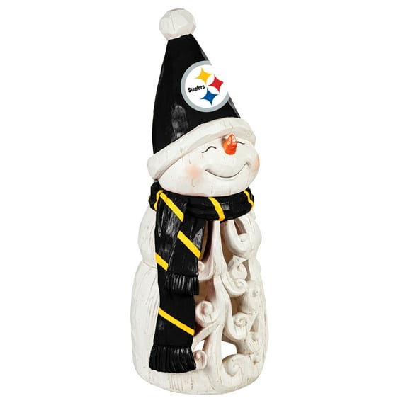 Pittsburgh Steelers 26" LED Snowman Garden Statue