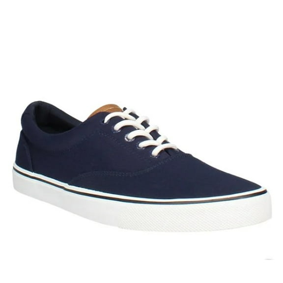 Izod Men's Size 11 Lace-Up Casual Canvas Shoes, Navy Blue