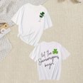 thumbnail image 5 of Uootdi Women's St Patrick's Day T-Shirt Lucky Irish Shamrock Clover Graphic Short Sleeve Crewneck Casual Tees Tops Gift, 5 of 7