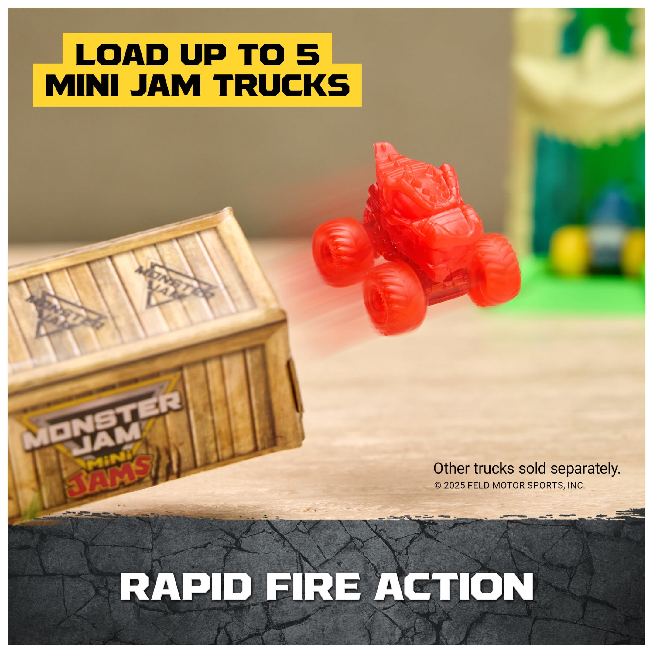 Monster Jam Mini Jams, Megalodon Jungle Blaster Launcher Playset