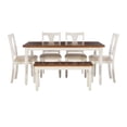 thumbnail image 3 of Powell Willow 6 PC Brown Dining Set, 3 of 10