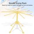 thumbnail image 4 of Pasta Dryer,Pasta Drying Rack Collapsible,Fresh Noodles Hanging Stander for Kitchen,Foldable Plastic Noodles Stander Spaghetti Holder Stand with 4 Legs and 10 Arm Handles,Yellow, 4 of 5
