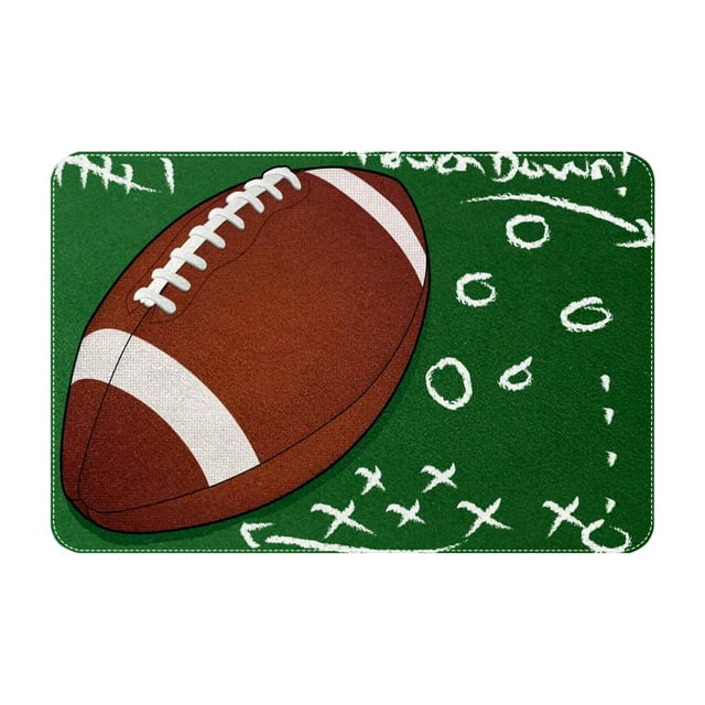asddcavvf Sports Area Carpets Retro Football Field and Rugby Floor Mats Non Door Mats Living Room Dining Room Dormitory Bedroom Decorative Throws Soft Soft Area Rug 6x9 Carpets for Bedrooms