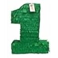thumbnail image 2 of APINATA4U 20" Tall Solid Dark Green Number One Pinata First Birthday DYI Decoration, 2 of 2