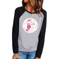 thumbnail image 1 of Camisas de manga larga ligeras con cuello redondo de Navidad para mujer Camisas de túnica de otoño para mujer Tops de otoño Pompotops FGAJ10082, 1 of 6