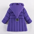 thumbnail image 4 of Abrigo Cálido De Invierno Para Niñas Pequeñas, Chaqueta Con Capucha Para Niños, Ropa De Algodón De Color Sólido A La Moda Para Bebés, Ropa De Abrigo Gruesa Odeerbi LM103-9073, 4 of 9