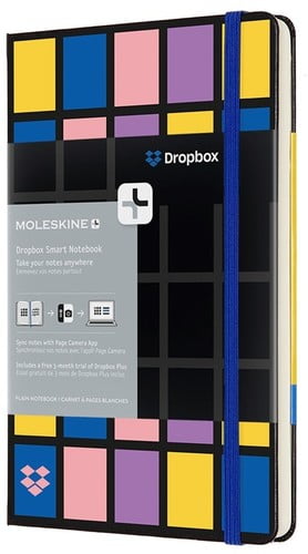 Moleskine Dropbox Smart Notebook, Large, Plain, Black, Hard Cover (5 x 8.25) (Books)