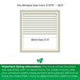 thumbnail image 3 of CALYX INTERIORS Faux Wood Blinds with Classic Valance, Cordless, 2" Slat, 27.5"W x 60"H, Room Darkening Shade for Windows and Doors, Pure White, 3 of 8
