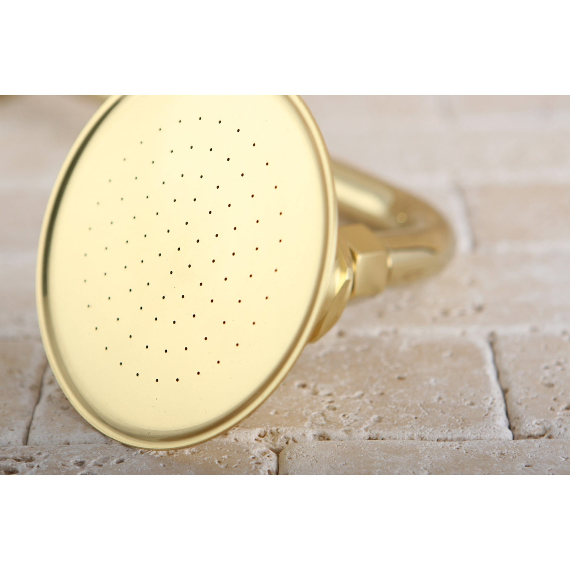 Kingston Brass P10PB Victorian 4-3/4-Inch Round Raindrop Brass Shower Head in Polished Brass