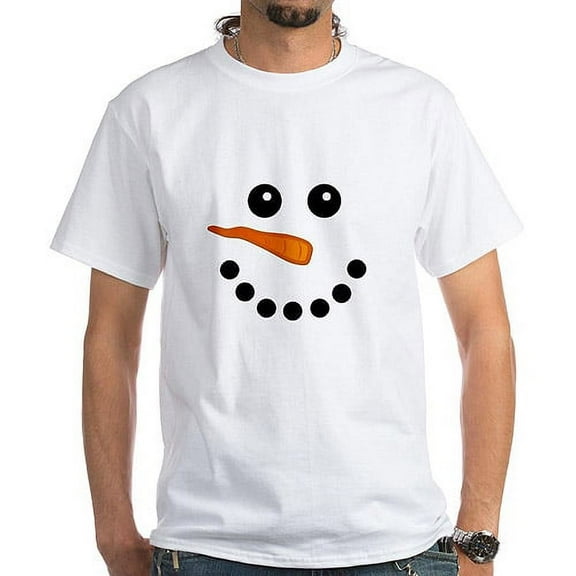 ^^cafepress Big Men's Snowman Face T-shi