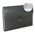 thumbnail image 2 of DJN Home & Garden 13 Pocket Letter Size Expanding File Folder Tabs Textured Black, 2 of 6