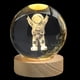 thumbnail image 2 of Fiudx Bola de Cristal Planetaria Brillante, Diseño de Galaxia de Astronauta, Luz Nocturna Rgb Cálida, Lámpara de Noche con Alimentación Usb, Elegante Decoración para El Hogar, Idea de Regalo Única, T, 2 of 3