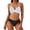 White, variant on Women's V Neck High Waisted Bikini Sets Adjustable Tie Side Bottoms Push Up Triangle Swimsuit Two Piece Bathing Suit