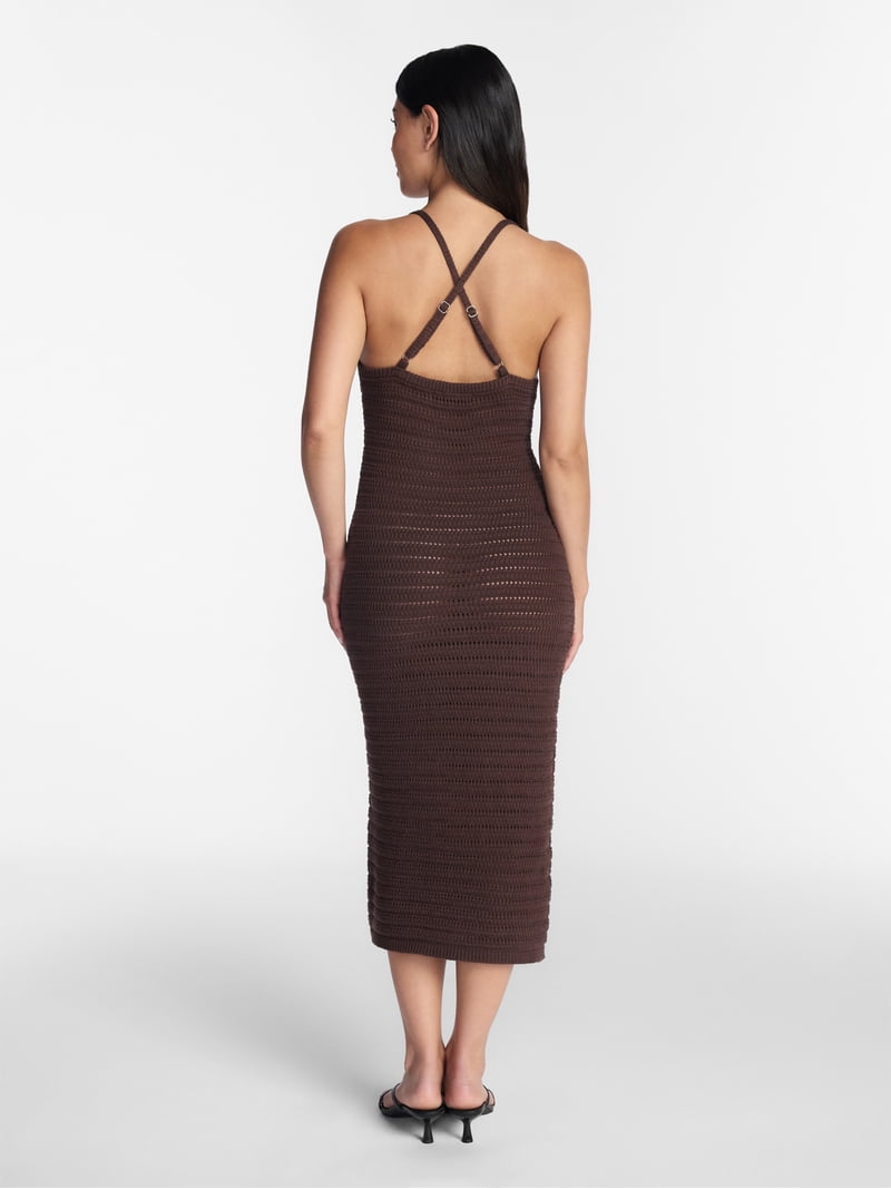 women's crochet dress Belleza Maxi Crochet Bianca Dress XSmall /