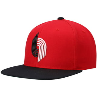 Portland Trail Blazers Adidas Red Black Structured Adjustable Hat Cap