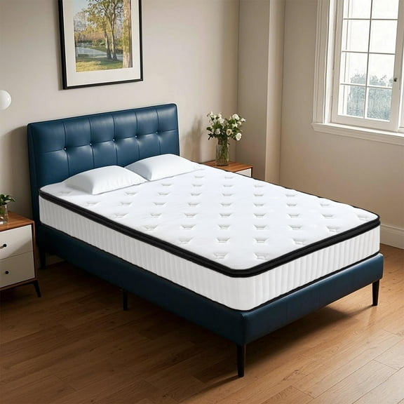 GJQ 10" New Memory Foam Hybrid Twin Mattress in a Box, Cool Individual Pocket Spring for Sleep Supportive & Pressure Relief